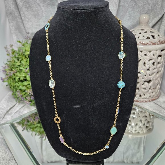 Coach Multi-Rhinestone Necklace - NEW - Picture 1 of 7